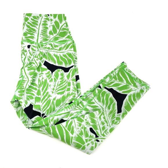 ALO YOGA Airbrush Tropical Print Capri Leggings // M - Picture 3 of 9